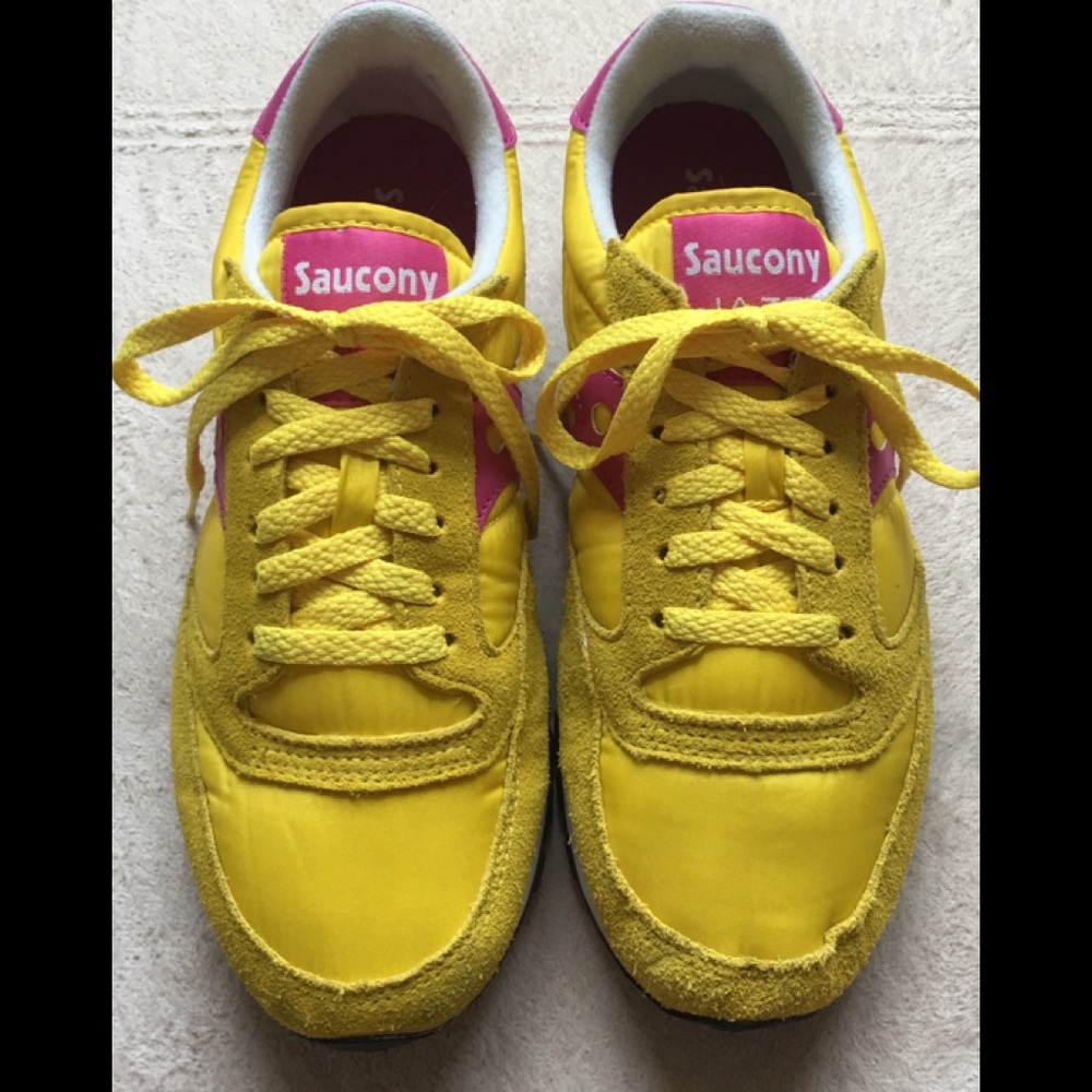 Saucony Women’s shoes “Jazz”, size 8.5, YellowPink - Picture 4 of 9